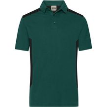 Men's Workwear Polo - Strapazierfähiges und pflegeleichtes Polo mit Kontrasteinsätzen [Gr. S] (dark-green/black) (Art.-Nr. CA035491)