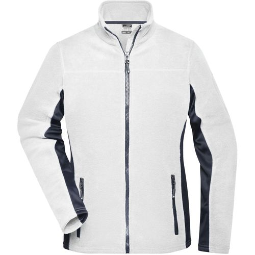 Ladies' Workwear Fleece Jacket - Strapazierfähige Fleecejacke im Materialmix [Gr. L] (Art.-Nr. CA035585) - Pflegeleichter Anti-Pilling-Microfleece
...