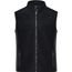 Men's Workwear Fleece Vest - Strapazierfähige Fleeceweste im Materialmix [Gr. 4XL] (black/carbon) (Art.-Nr. CA035957)