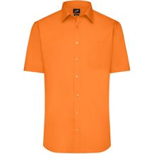 Men's Shirt Shortsleeve Poplin - Klassisches Shirt aus pflegeleichtem Mischgewebe [Gr. 3XL] (orange) (Art.-Nr. CA037270)