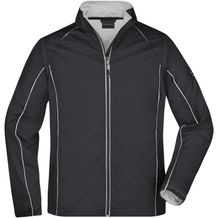 Men's Zip-Off Softshell Jacket - 2 in 1 Jacke mit abzippbaren Ärmeln [Gr. 3XL] (black/silver) (Art.-Nr. CA037932)