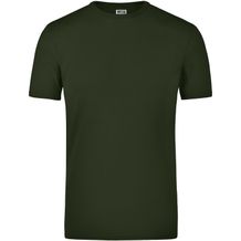 Elastic-T - T-Shirt mit Elasthan [Gr. M] (olive) (Art.-Nr. CA038316)