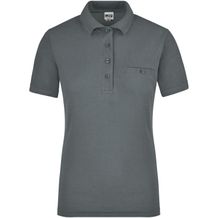 Ladies' Workwear Polo Pocket - Pflegeleichtes und strapazierfähiges Polo mit Brusttasche [Gr. 3XL] (dark-grey) (Art.-Nr. CA039930)