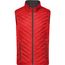 Men's Lightweight Vest - Leichte Wendeweste mit sorona®AURA Wattierung (nachwachsender, pflanzlicher Rohstoff) [Gr. XL] (red/carbon) (Art.-Nr. CA040015)