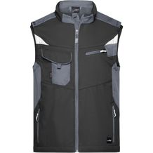 Workwear Softshell Vest - Professionelle Softshellweste mit hochwertiger Ausstattung [Gr. XS] (black/carbon) (Art.-Nr. CA040068)