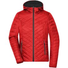 Ladies' Lightweight Jacket - Leichte Wendejacke mit sorona®AURA Wattierung (nachwachsender, pflanzlicher Rohstoff) [Gr. M] (red/carbon) (Art.-Nr. CA041583)
