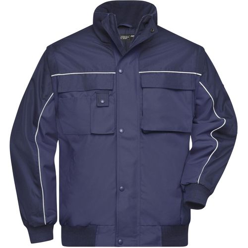 Workwear Jacket - Robuste, wattierte Jacke mit abnehmbaren Ärmeln [Gr. XL] (Art.-Nr. CA042002) - Wind-, wasser- und schmutzabweisend...