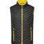Men's Lightweight Vest - Leichte Wendeweste mit sorona®AURA Wattierung (nachwachsender, pflanzlicher Rohstoff) [Gr. S] (black/yellow) (Art.-Nr. CA042229)