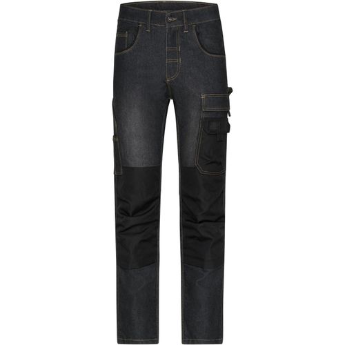 Workwear Stretch-Jeans - Jeans-Hose in gerader Schnittführung mit vielen Details [Gr. 50] (Art.-Nr. CA042446) - Robuste Denim-Qualität aus BIO-Baumwoll...