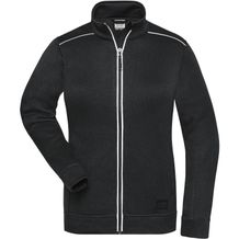 Ladies' Knitted Workwear Fleece Jacket - Pflegeleichte Strickfleece-Jacke [Gr. XXL] (black/black) (Art.-Nr. CA042775)
