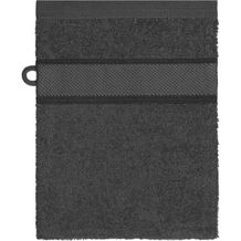 Flannel - Waschhandschuh im modischen Design (graphite) (Art.-Nr. CA042896)