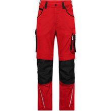 Workwear Pants Slim Line  - Spezialisierte Arbeitshose in schmalerer Schnittführung mit funktionellen Details [Gr. 28] (red/black) (Art.-Nr. CA043056)