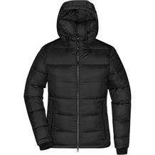 Ladies' Padded Jacket - Gesteppte Winterjacke aus recyceltem Polyester mit sorona®AURA Wattierung [Gr. S] (black/red) (Art.-Nr. CA043472)