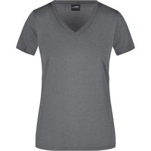Ladies' Active-V - Funktions T-Shirt für Freizeit und Sport [Gr. 3XL] (dark-melange) (Art.-Nr. CA043656)