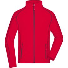 Men's Structure Fleece Jacket - Leichte Outdoor-Fleecejacke [Gr. L] (red/carbon) (Art.-Nr. CA044348)