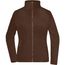 Ladies' Fleece Jacket - Fleecejacke mit Stehkragen im klassischen Design [Gr. XXL] (Brown) (Art.-Nr. CA045458)