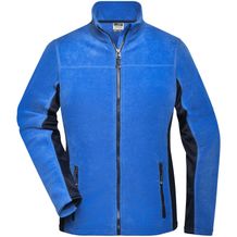 Ladies' Workwear Fleece Jacket - Strapazierfähige Fleecejacke im Materialmix [Gr. L] (royal/navy) (Art.-Nr. CA045898)