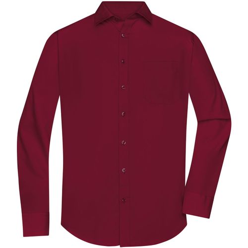Men's Shirt Longsleeve Poplin - Klassisches Shirt aus pflegeleichtem Mischgewebe [Gr. 4XL] (Art.-Nr. CA046103) - Popeline-Qualität mit Easy-Care-Ausrüs...