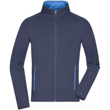 Men's Stretchfleece Jacket - Bi-elastische, körperbetonte Jacke im sportlichen Look [Gr. XL] (navy/cobalt) (Art.-Nr. CA047561)