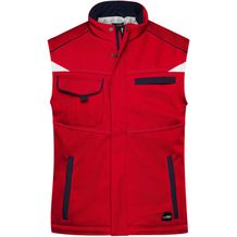 Workwear Softshell Padded Vest - Funktionelle Softshellweste mit warmem Innenfutter [Gr. XS] (red/navy) (Art.-Nr. CA047673)