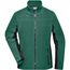 Ladies' Workwear Fleece Jacket - Strapazierfähige Fleecejacke im Materialmix [Gr. XXL] (dark-green/black) (Art.-Nr. CA048527)