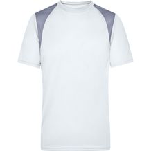 Men's Running-T - Atmungsaktives Laufshirt [Gr. 3XL] (white/silver) (Art.-Nr. CA048665)