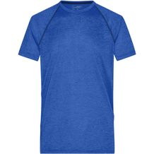 Men's Sports T-Shirt - Funktionsshirt für Fitness und Sport [Gr. S] (blue-melange/navy) (Art.-Nr. CA048853)
