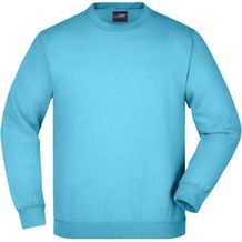 Round-Sweat Heavy Junior - Klassisches Komfort Rundhals-Sweatshirt [Gr. S] (sky-blue) (Art.-Nr. CA049308)