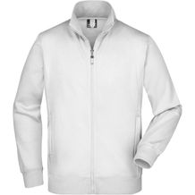 Men's Jacket - Sweatjacke aus formbeständiger Sweat-Qualität [Gr. 3XL] (white) (Art.-Nr. CA050076)