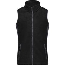 Ladies' Workwear Fleece Vest - Strapazierfähige Fleeceweste im Materialmix [Gr. XS] (black/carbon) (Art.-Nr. CA051039)