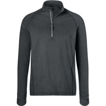 Men's Sports Shirt Half-Zip - Langarm-Shirt mit Reißverschluss für Sport und Freizeit [Gr. 3XL] (carbon) (Art.-Nr. CA051076)