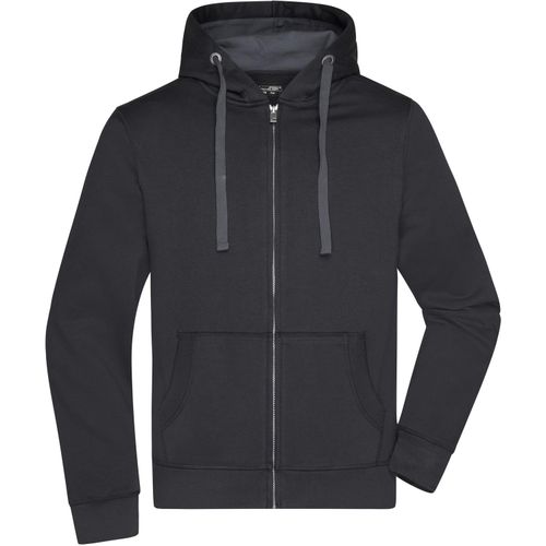Men's Hooded Jacket - Premium Sweatjacke mit Bionic®-Finish [Gr. S] (Art.-Nr. CA052865) - Hochwertige Sweatqualität mit angeraute...