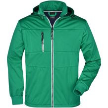 Men's Maritime Jacket - Junge Softshelljacke mit modischen Details [Gr. XL] (irish-green/navy/white) (Art.-Nr. CA053405)