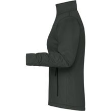 Ladies' Softshell Jacket - Klassische Softshelljacke im sportlichen Design aus recyceltem Polyester (graphite) (Art.-Nr. CA054462)