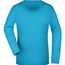 Ladies' Stretch Shirt Long-Sleeved - Langarm Shirt aus weichem Elastic-Single-Jersey [Gr. XL] (Turquoise) (Art.-Nr. CA054742)