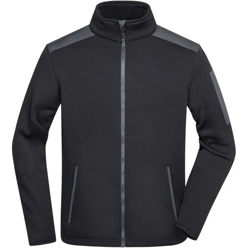 Men's Knitted Fleece Jacket - Superweiche, warme Strickfleece Jacke [Gr. L] (Art.-Nr. CA054754) - Pflegeleichtes und softes Material
Auße...