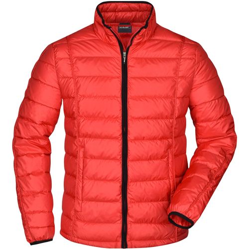 Men's Quilted Down Jacket - Sportliche Daunenjacke mit Stehkragen [Gr. L] (Art.-Nr. CA055541) - Softes, wind- und wasserabweisendes...