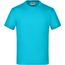 Junior Basic-T - Kinder Komfort-T-Shirt aus hochwertigem Single Jersey [Gr. L] (Turquoise) (Art.-Nr. CA057401)