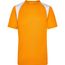 Men's Running-T - Atmungsaktives Laufshirt [Gr. M] (orange/white) (Art.-Nr. CA057999)