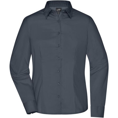 Ladies' Business Shirt Long-Sleeved - Klassisches Shirt aus strapazierfähigem Mischgewebe [Gr. M] (Art.-Nr. CA059252) - Pflegeleichte Popeline-Qualität mi...