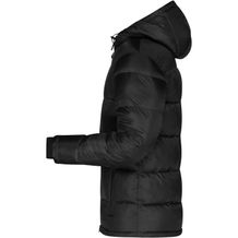 Men's Padded Jacket - Gesteppte Winterjacke aus recyceltem Polyester mit DuPont'Sorona® Wattierung (black / red) (Art.-Nr. CA059814)