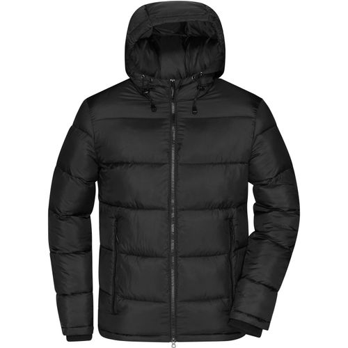 Men's Padded Jacket - Gesteppte Winterjacke aus recyceltem Polyester mit sorona®AURA Wattierung [Gr. M] (Art.-Nr. CA059814) - Rip-Stop-Gewebe, Wasser- und schmutzabwe...