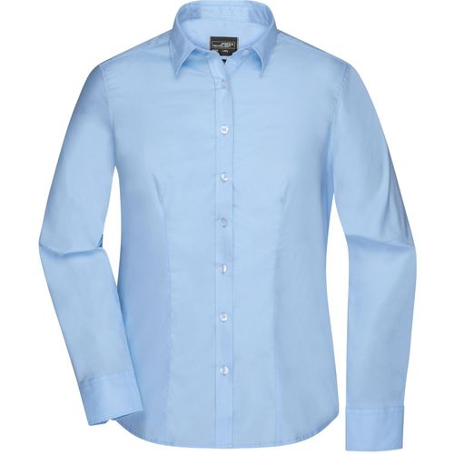 Ladies' Shirt Longsleeve Micro-Twill - Klassisches Shirt in pflegeleichter Baumwollqualität [Gr. XS] (Art.-Nr. CA061493) - Bügelfreie Mikro-Twill Qualität m...