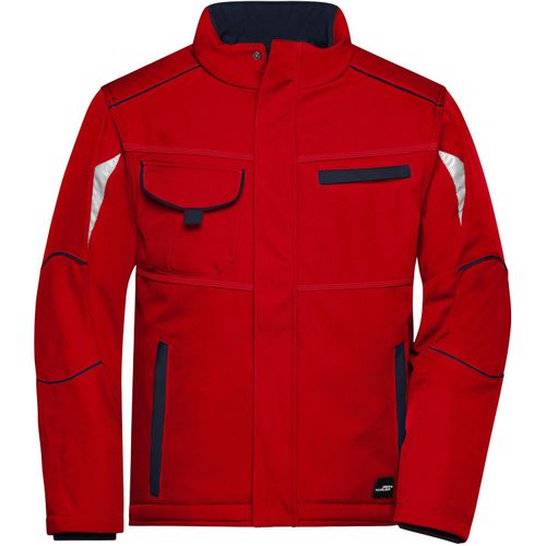 Workwear Softshell Padded Jacket - Funktionelle Softshelljacke mit warmem Innenfutter [Gr. 6XL] (Art.-Nr. CA061853) - Robustes strapazierfähiges Softshellmat...
