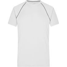 Men's Sports T-Shirt - Funktionsshirt für Fitness und Sport [Gr. M] (white/silver) (Art.-Nr. CA062660)