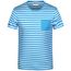 Men's T-Shirt Striped - T-Shirt in maritimem Look mit Brusttasche [Gr. M] (atlantic/white) (Art.-Nr. CA063156)