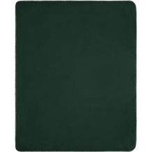 Fleece Blanket - Fleecedecke mit gekettelten Kanten (dark-green / natural) (Art.-Nr. CA063330)