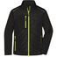 Men's Hybrid Jacket - Softshelljacke im attraktiven Materialmix [Gr. L] (black/neon-yellow) (Art.-Nr. CA064272)