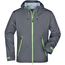 Men's Outdoor Jacket - Ultraleichte Softshelljacke für extreme Wetterbedingungen [Gr. S] (iron-grey/green) (Art.-Nr. CA064839)