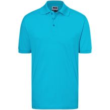Classic Polo - Hochwertiges Polohemd mit Armbündchen [Gr. S] (Turquoise) (Art.-Nr. CA065385)